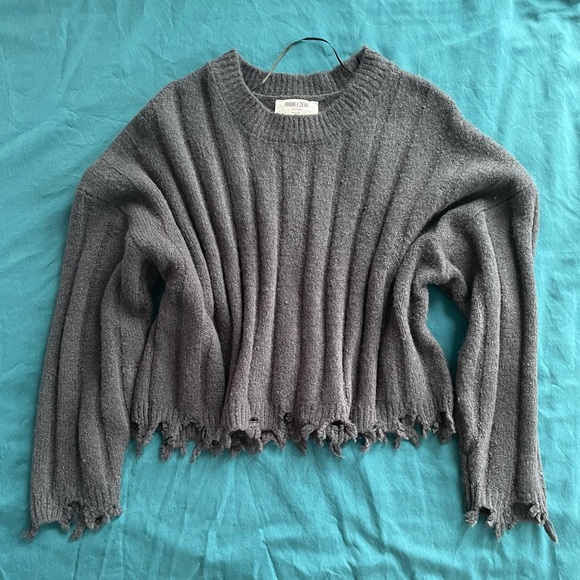 Double zero cropped grey sweater - Picture 1 of 1
